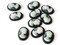 10 18x13mm Black Cameo Cabochons Resin Flat Back Greek Woman Cameo Cabochons
